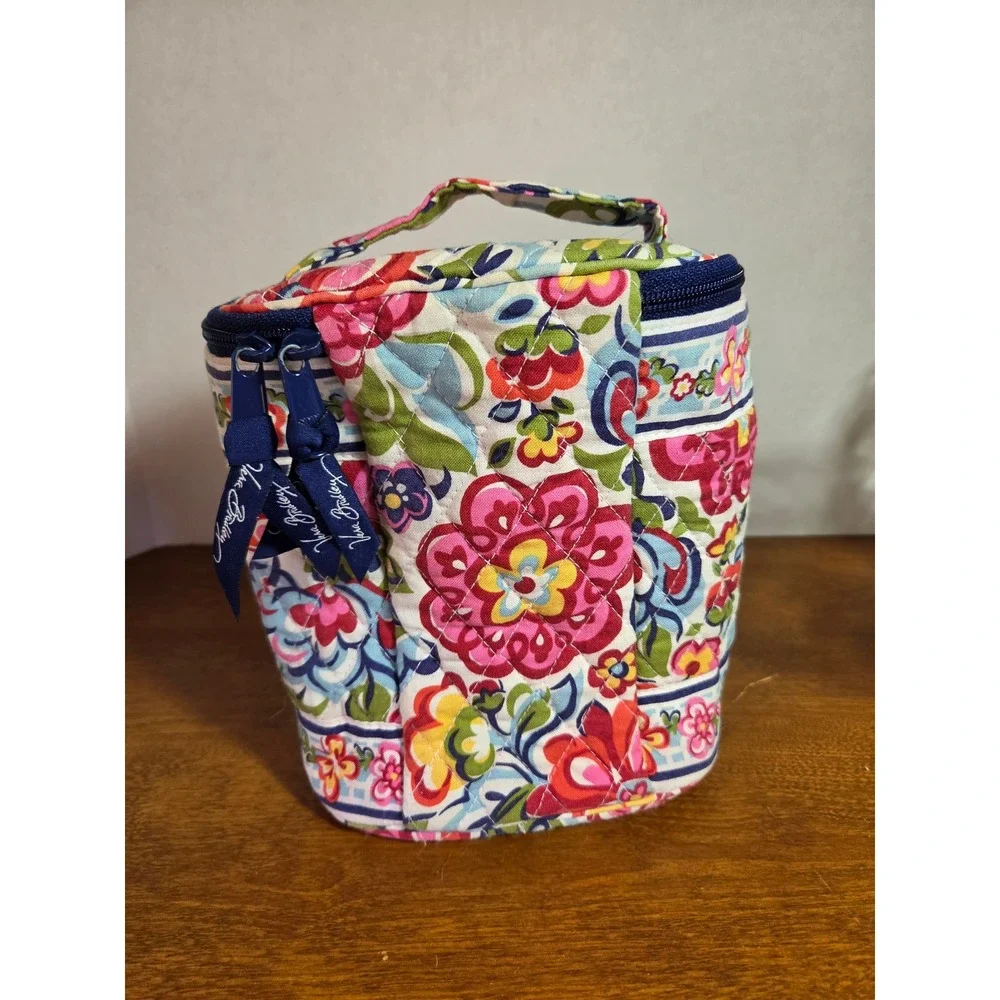 Vera Bradley Hope Garden Quilted Cotton Cosmetic/Lunch Bag Floral Travel Case